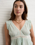 Blusa con Volantes y Ribete de Encaje - Generico 2351_6601_313_os
