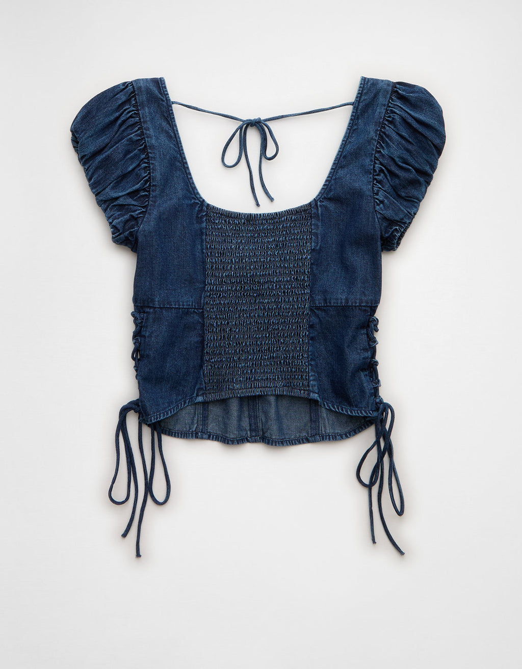 Blusa con cordones laterales. - Generico 2351_6723_896_b