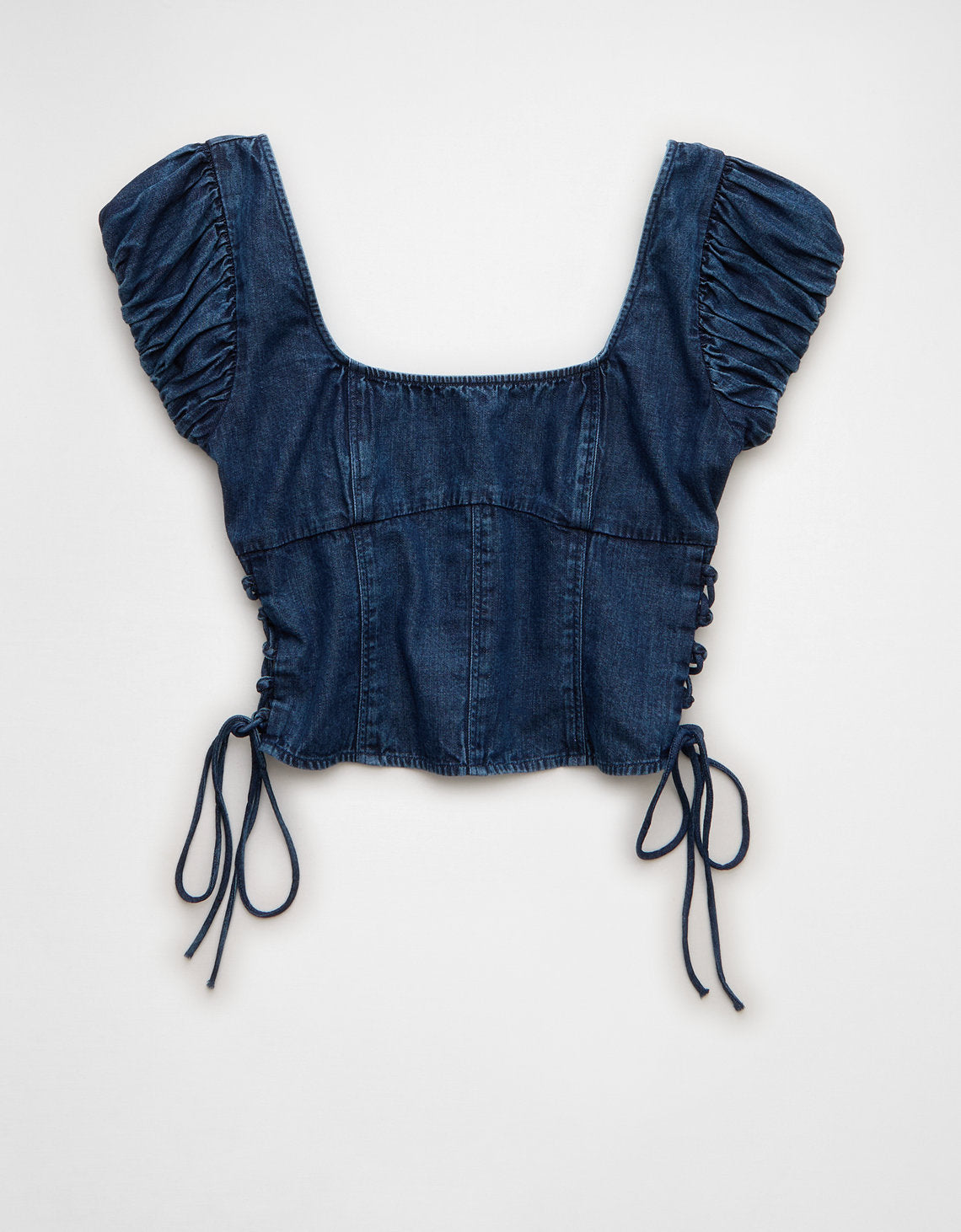 Blusa con cordones laterales. - Generico 2351_6723_896_f