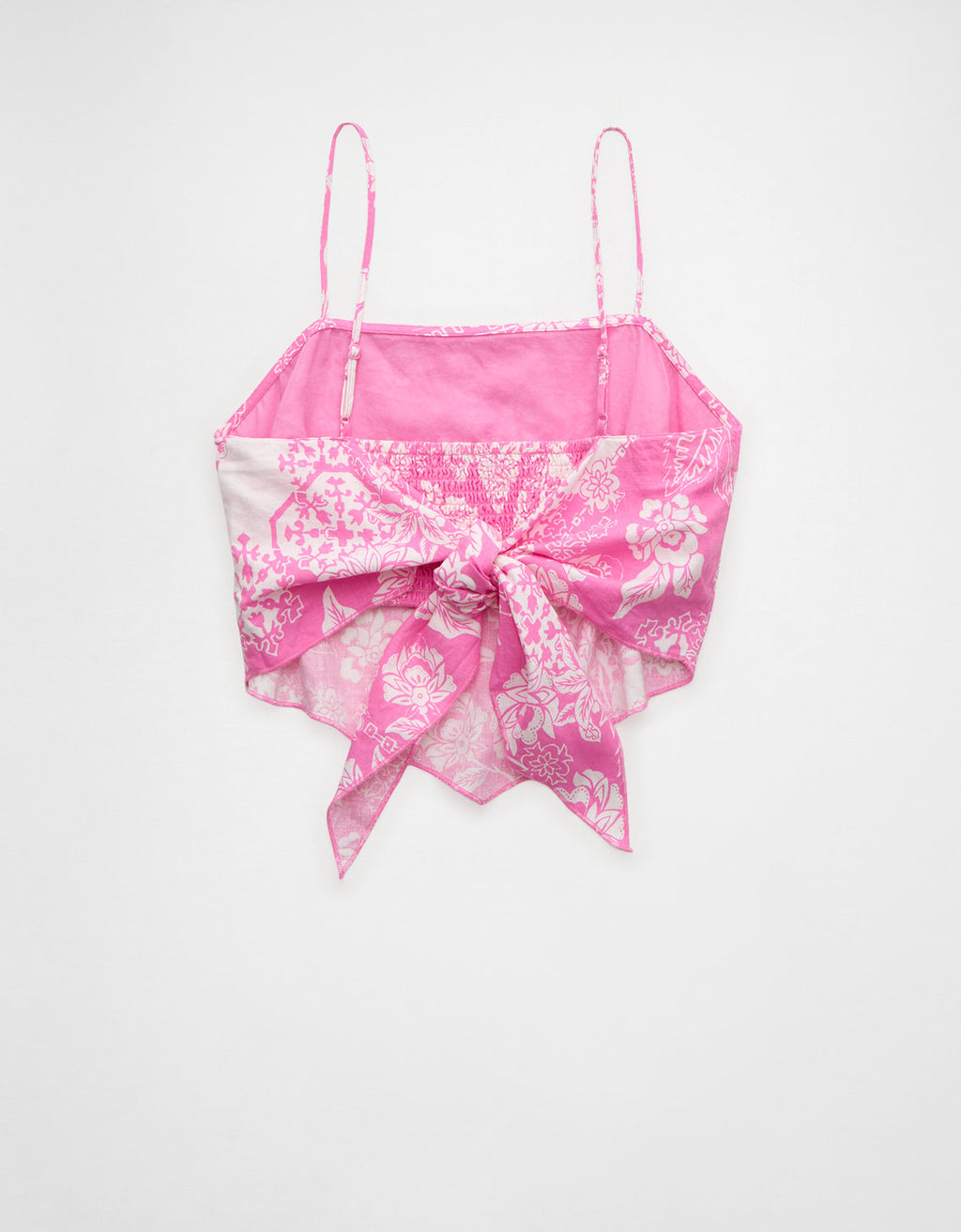 Top de bandana de mezcla de lino - Rosa 2351_6775_615_b