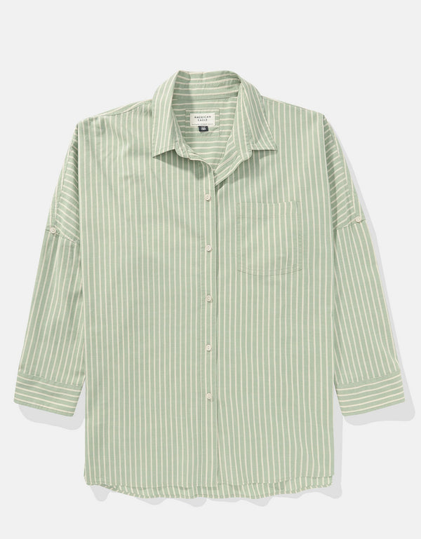 Camisa AE manga larga para mujer - Verde