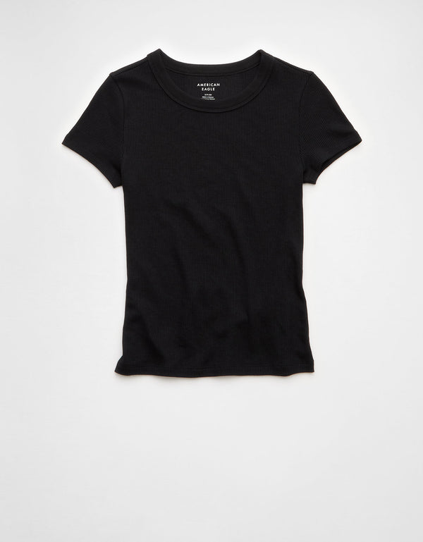 Camiseta Manga Corta Ae - Negro