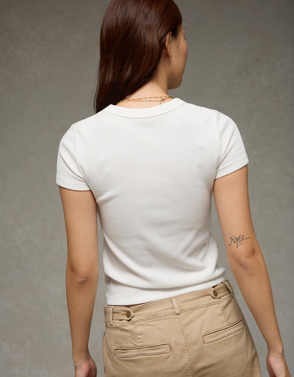 Camiseta Manga Corta Ae - Blanco