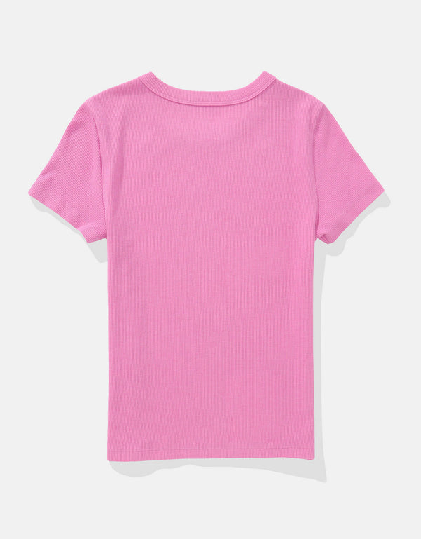Camiseta Hey Baby Ae - Rosa