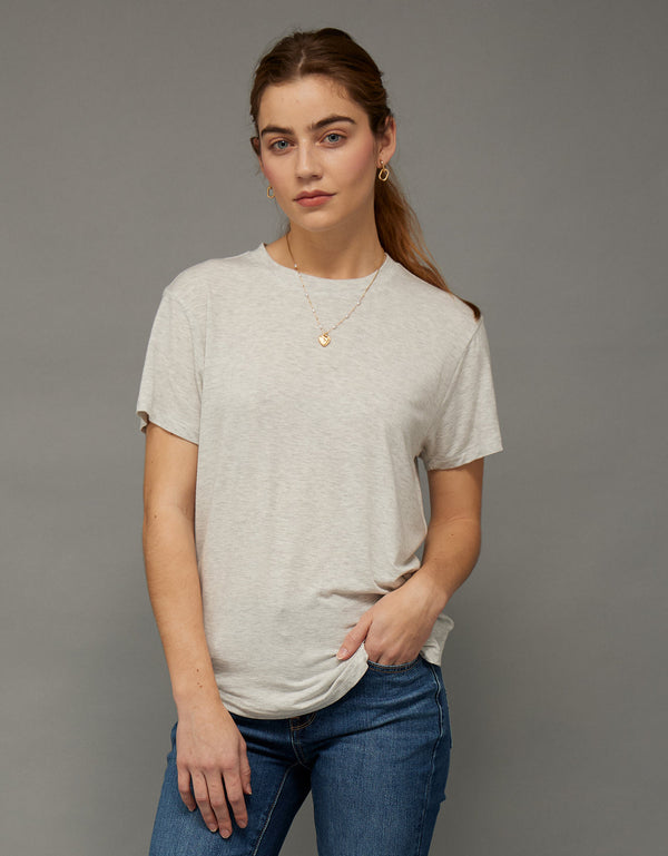 Camiseta Soft & Sexy cuello redondo Ae - Gris