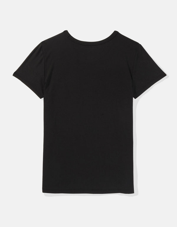 Camiseta Soft & Sexy Manga Corta Ae - Negro