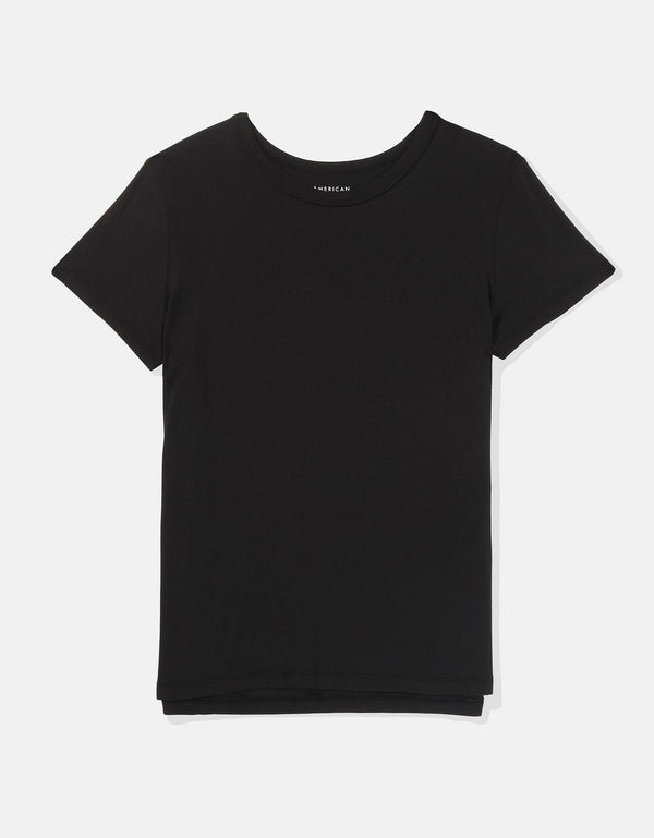 Camiseta Soft & Sexy Manga Corta Ae - Negro