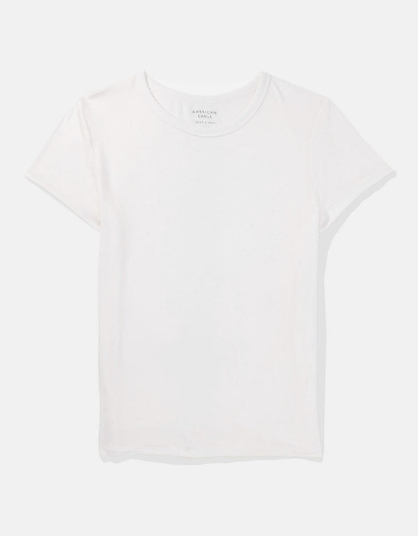 Camiseta Soft & Sexy Manga Corta Ae - Blanco