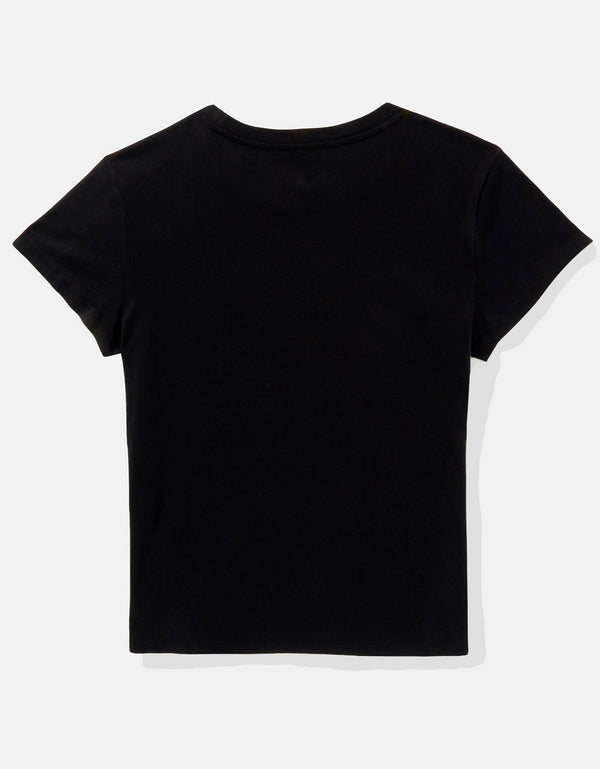 Camiseta Básica Manga Corta Mujer AE - Negro