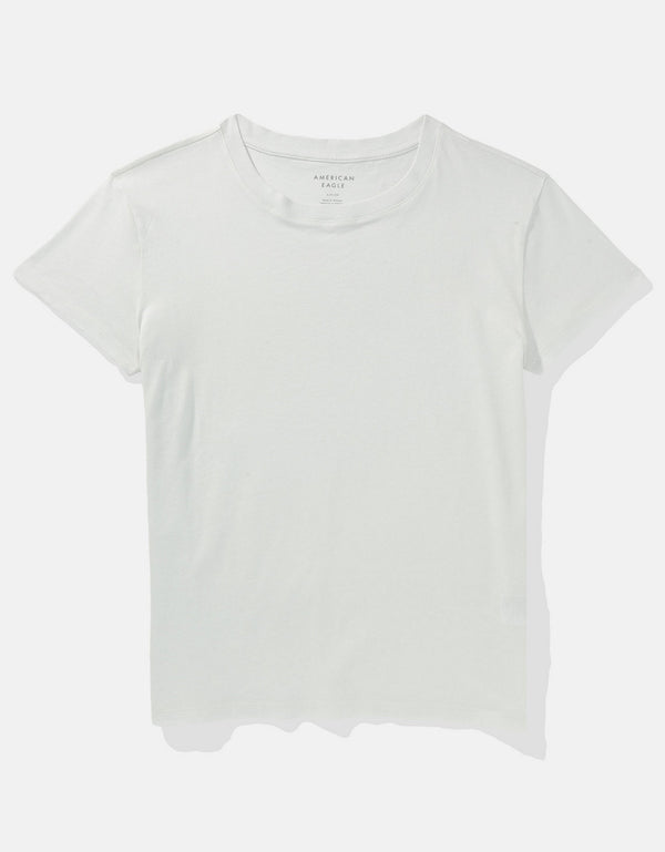 Camiseta Básica Manga Corta Mujer AE - Blanco