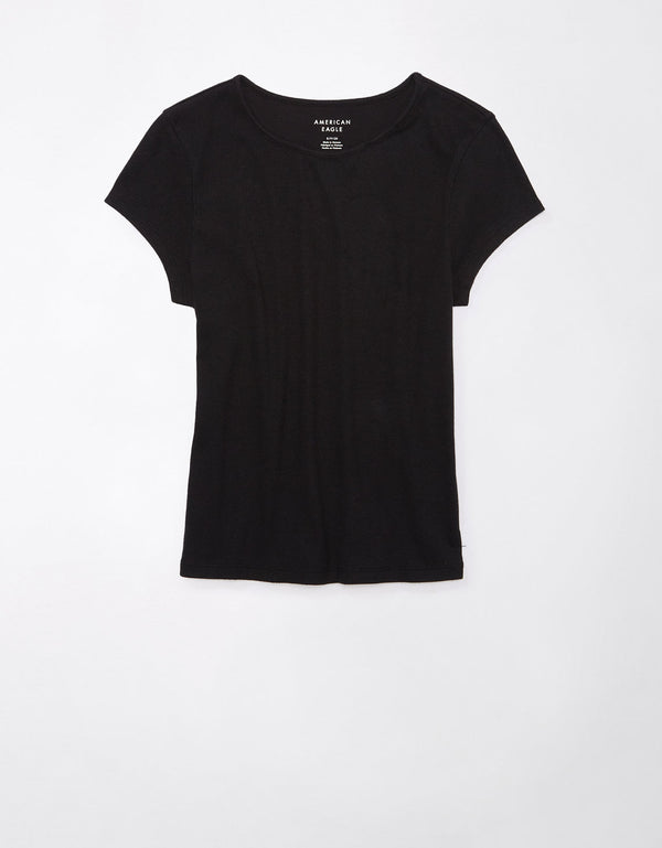 Camiseta favorita Ae cuello en V - Negro