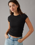 Camiseta favorita Ae cuello en V - Negro 2370_9472_001_of