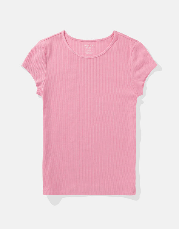 Camiseta Ae cuello redondo - Rosa