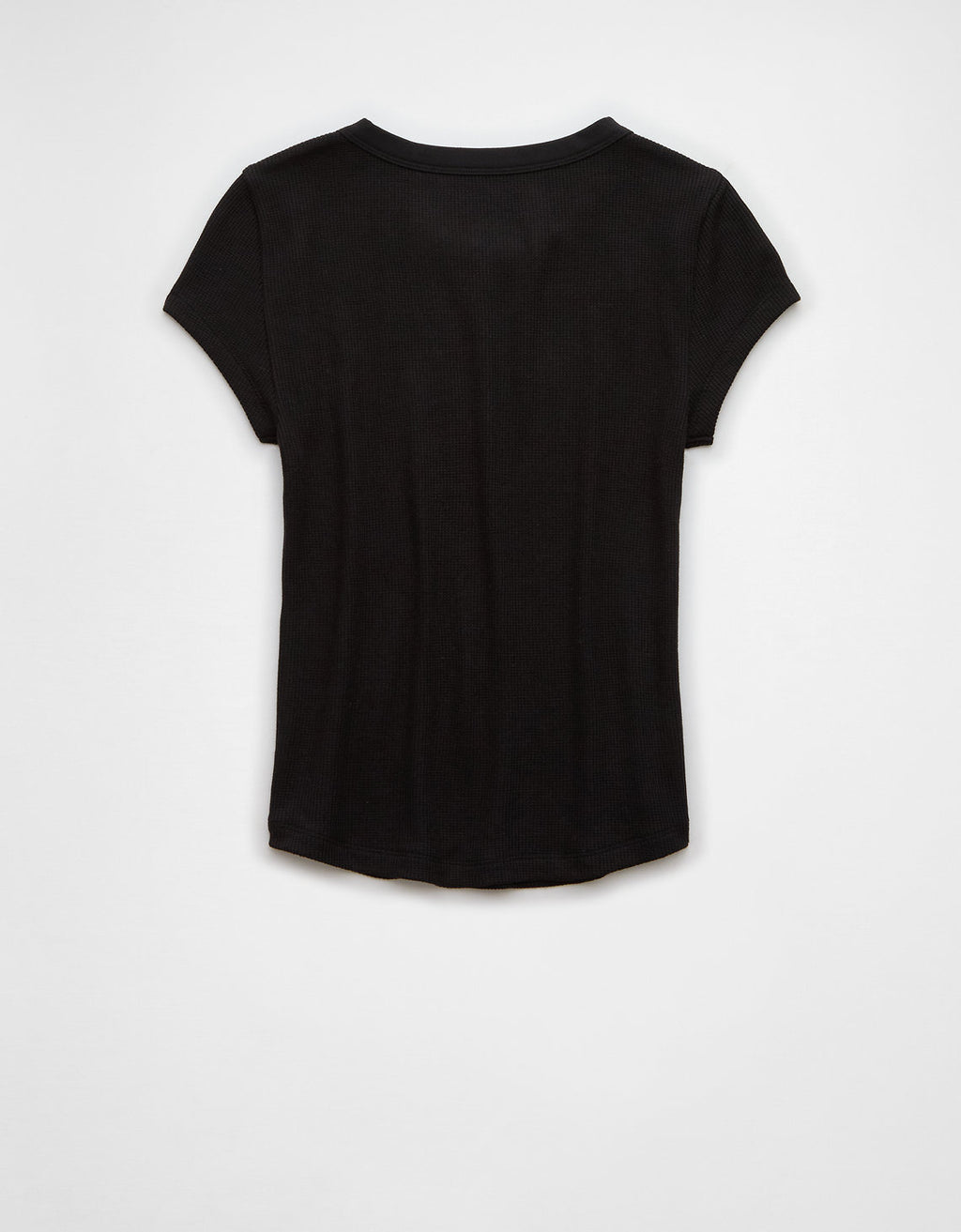 Camiseta AE cuello redondo manga corta para mujer - Negro 2370_9647_001_b