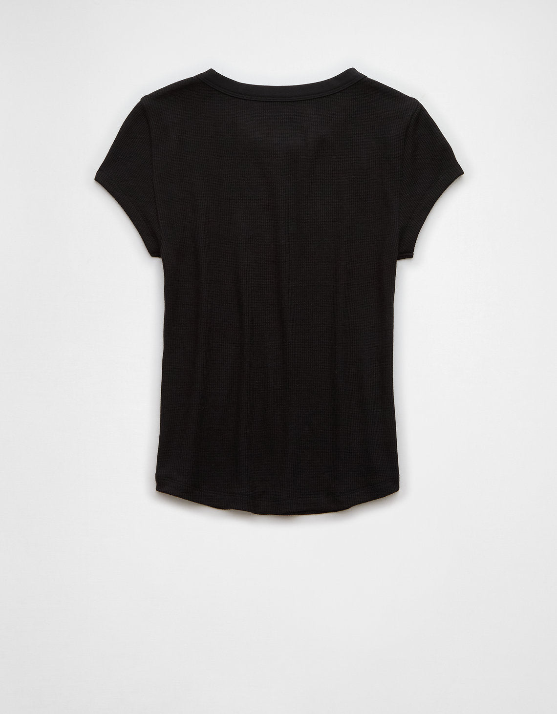 Camiseta AE cuello redondo manga corta para mujer - Negro 2370_9647_001_b