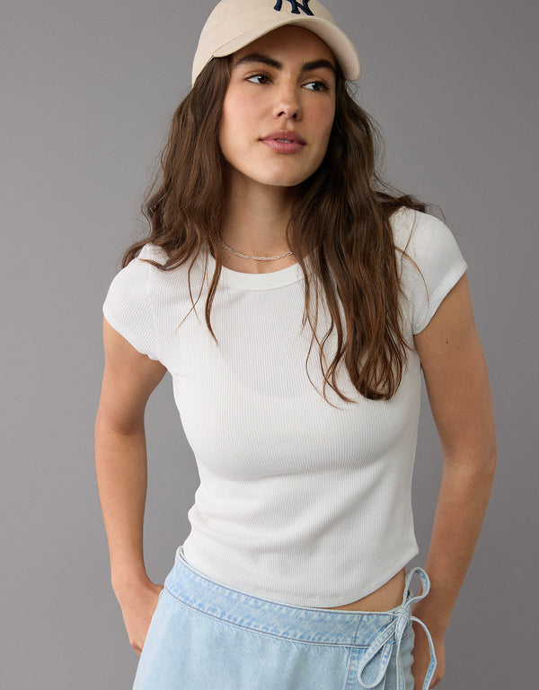 Camiseta AE cuello redondo manga corta para mujer - Generico