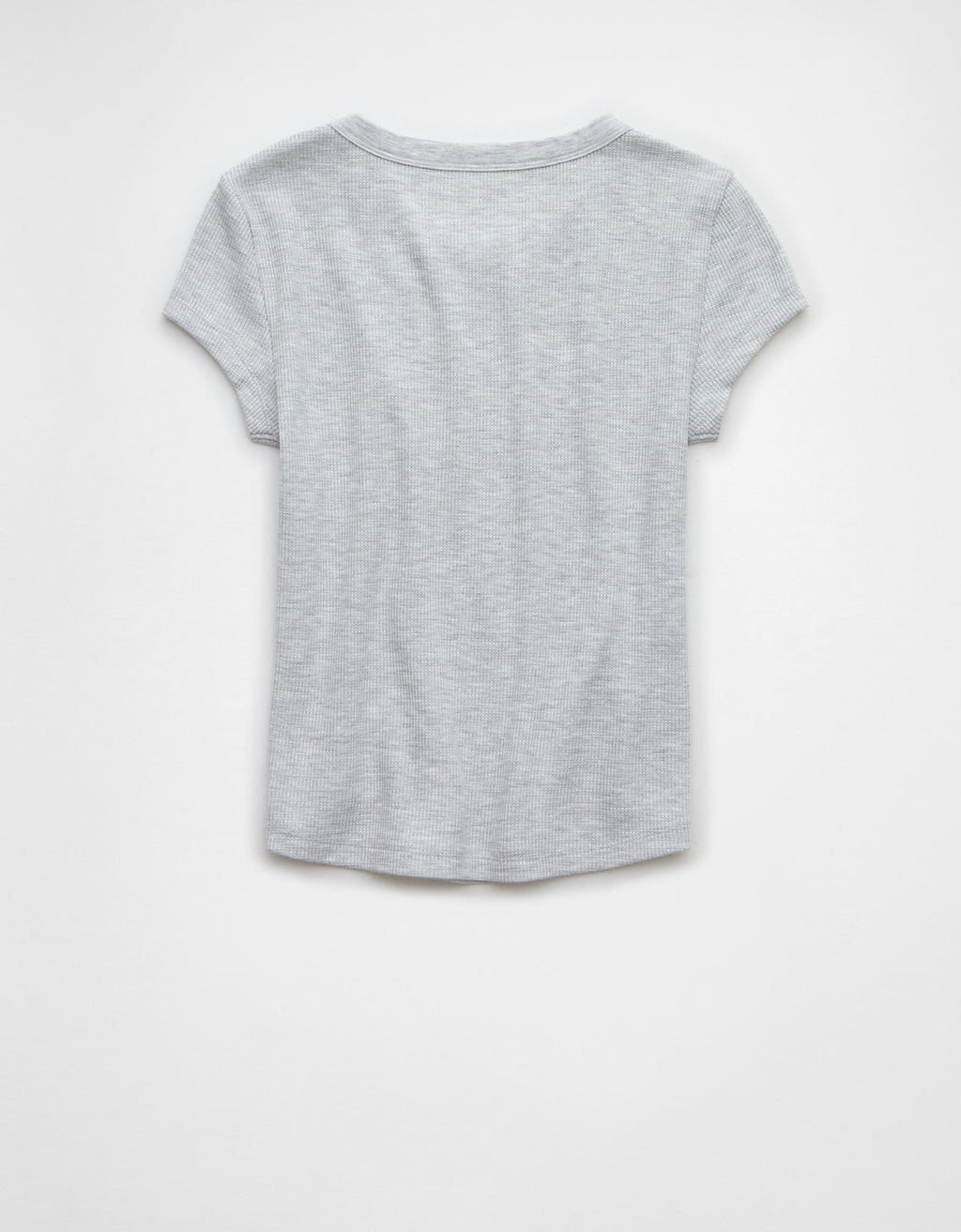 Camiseta AE cuello redondo manga corta para mujer - Gris 2370_9658_006_b