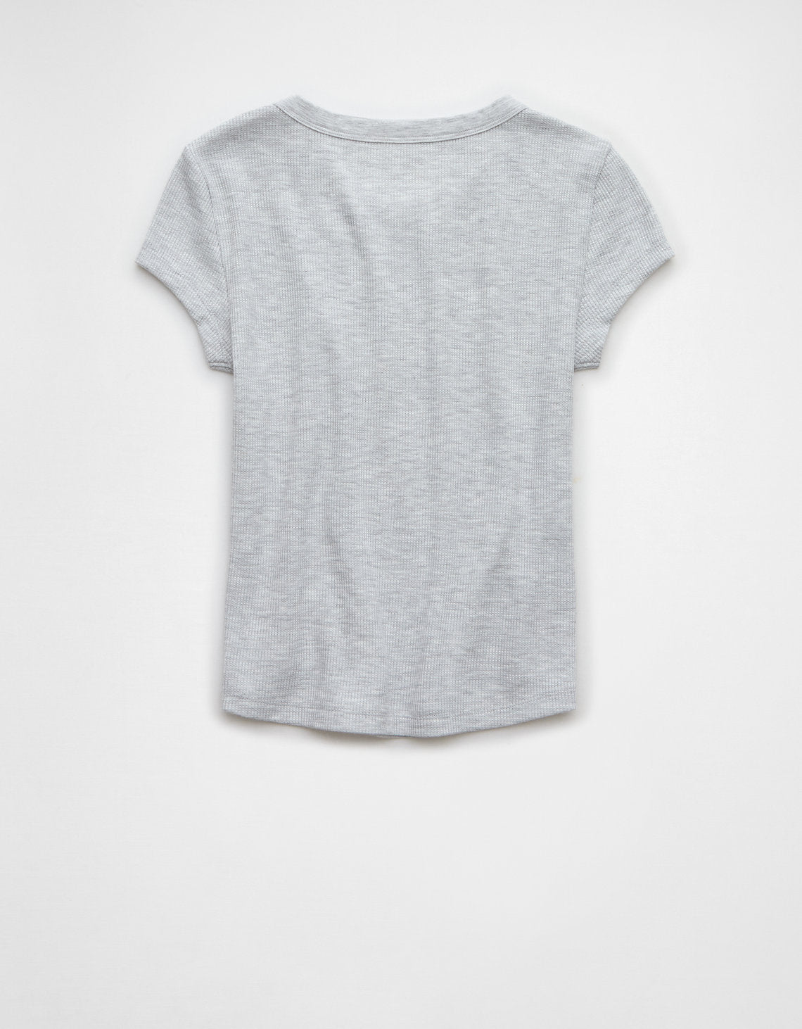 Camiseta AE cuello redondo manga corta para mujer - Gris 2370_9658_006_b