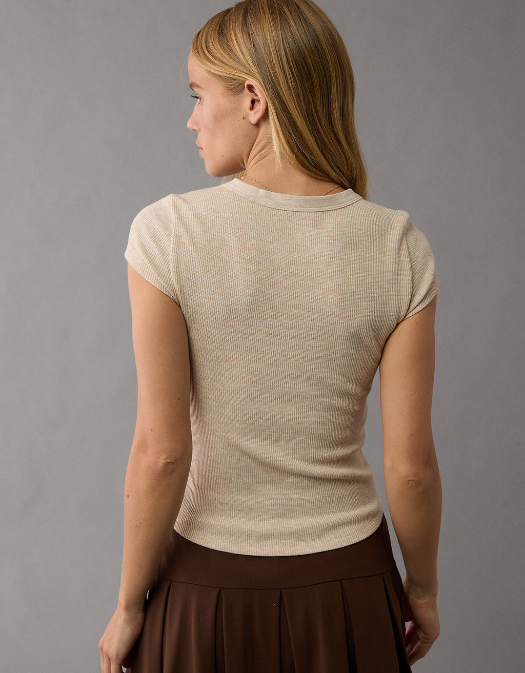 Camiseta AE cuello redondo manga corta para mujer - Generico 2370_9658_864_os