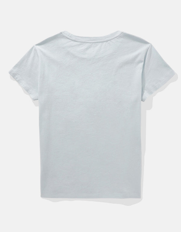 Camiseta Básica Manga Corta Mujer AE - Azul