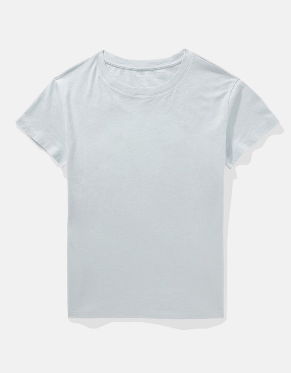 Camiseta Básica Manga Corta Mujer AE - Azul