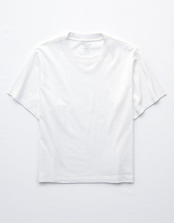 Camiseta básica de mujer AE - Blanco