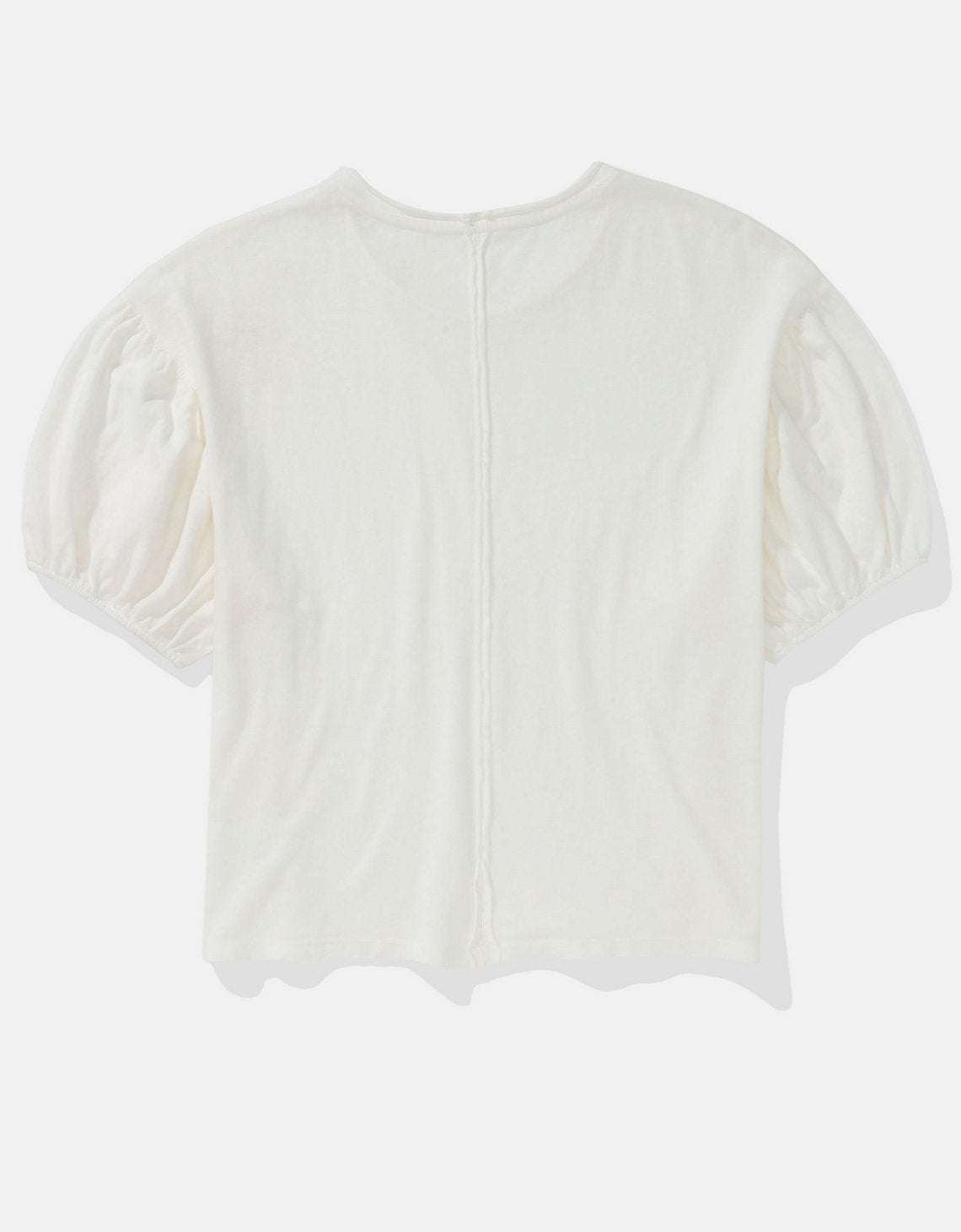 Camiseta de Manga Abullonada Ae - Blanco 2372_1119_100_b