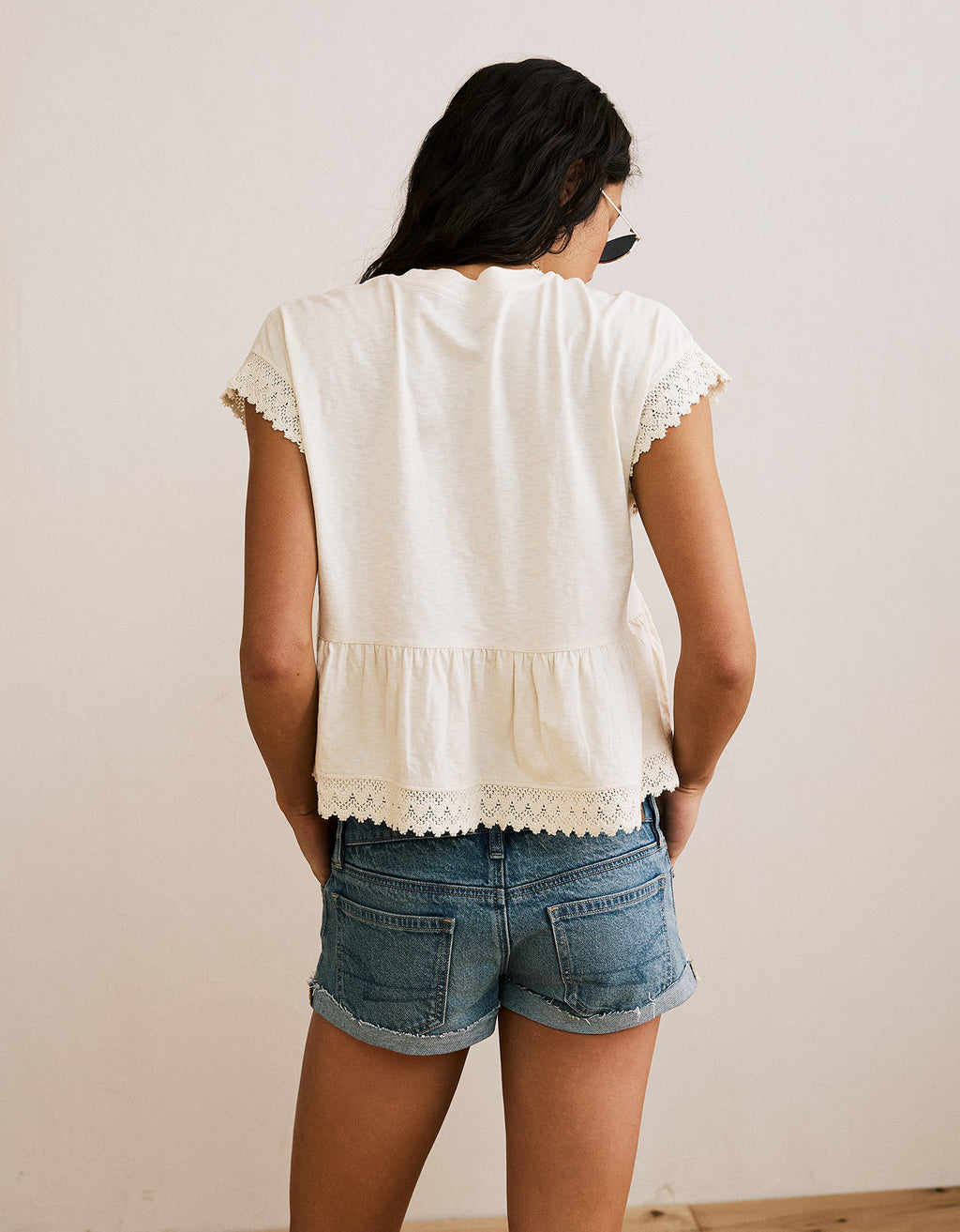 Camiseta con ribete de encaje Ae Sunchaser - Generico 2372_1663_106_ob
