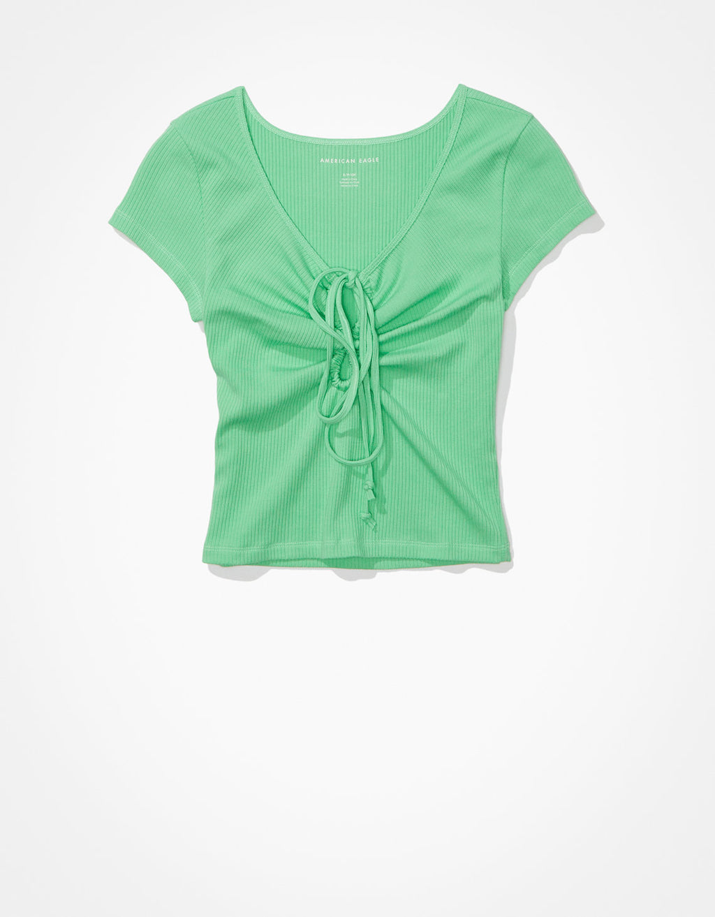 Camiseta AE con abertura en el cuello. - Verde 2372_8579_300_f