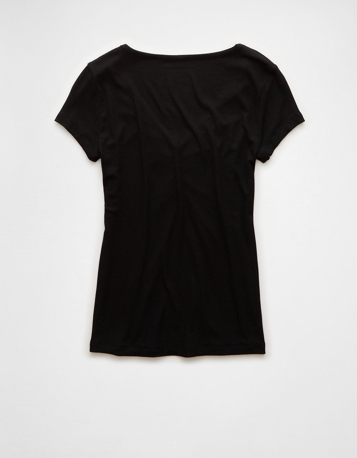 Camiseta Básica Manga Corta Mujer AE - Negro 2372_9536_001_b
