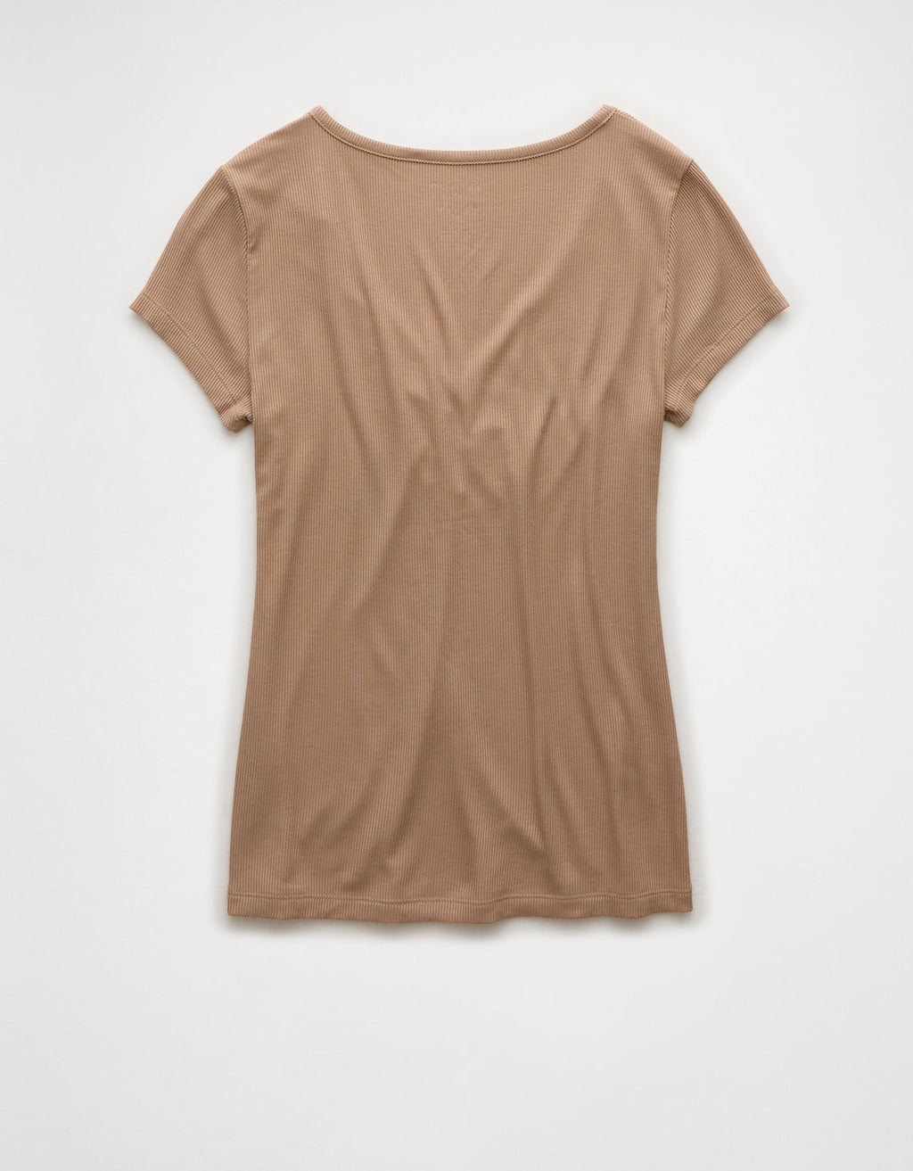 Camiseta Básica Manga Corta Mujer AE - Café 2372_9536_200_b