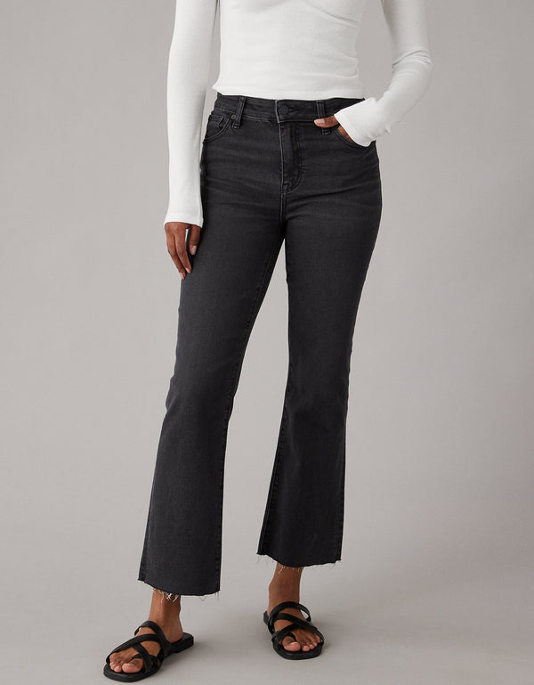 Jean Ae High-waisted Crop - Negro