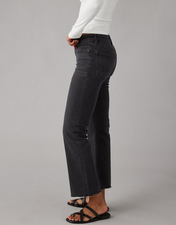 Jean Ae High-waisted Crop - Negro