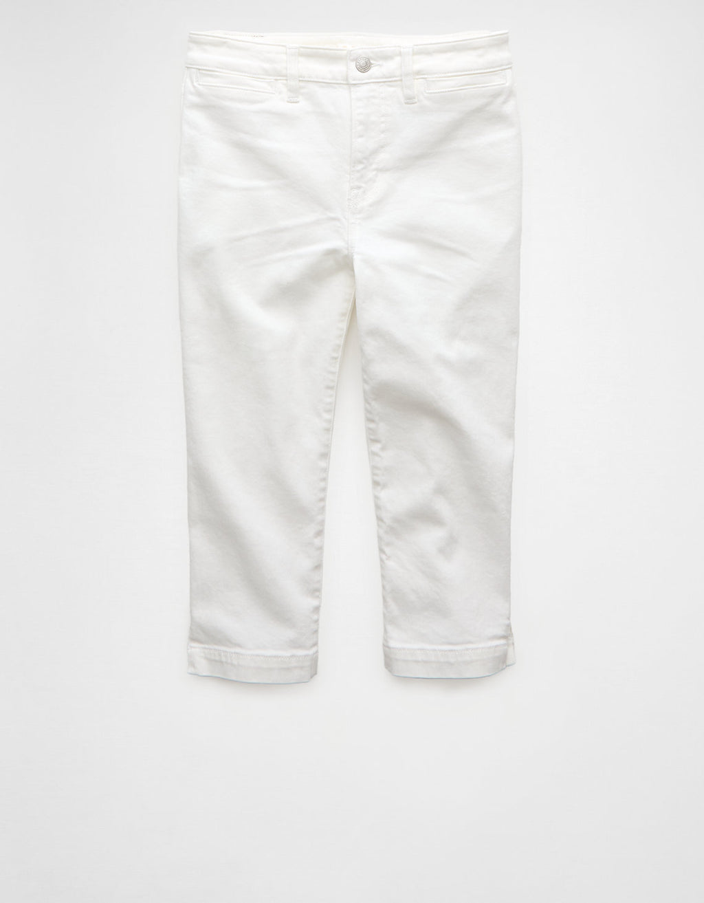 Jean Capri de cintura alta de nivel superior - Blanco 2432_5575_100_f