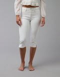 Jean Capri de cintura alta de nivel superior - Blanco 2432_5575_100_of