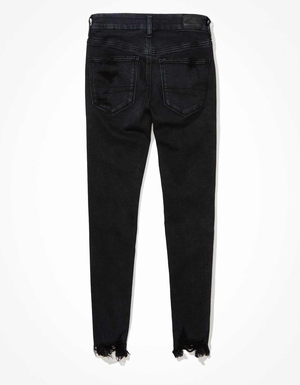 Jegging AE Forever Soft con rotos de tiro alto crop - Negro 2433_3763_055_b