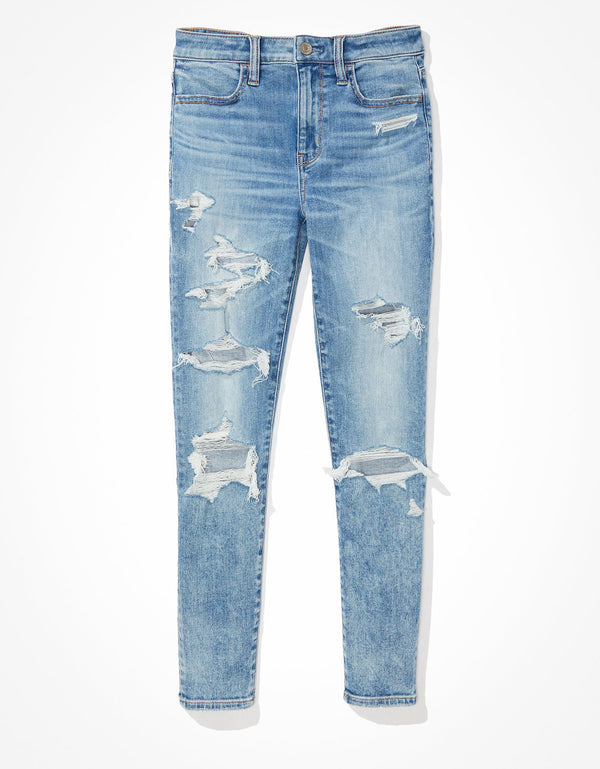 Jegging AE Ne(x)t Level con rotos de tiro alto crop - Generico