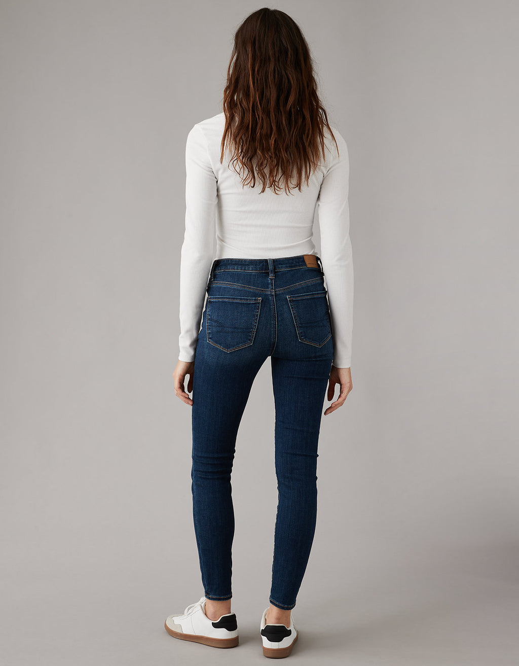 Jegging tobillero en denim Ae de tiro alto - Generico 2433_4950_074_ob