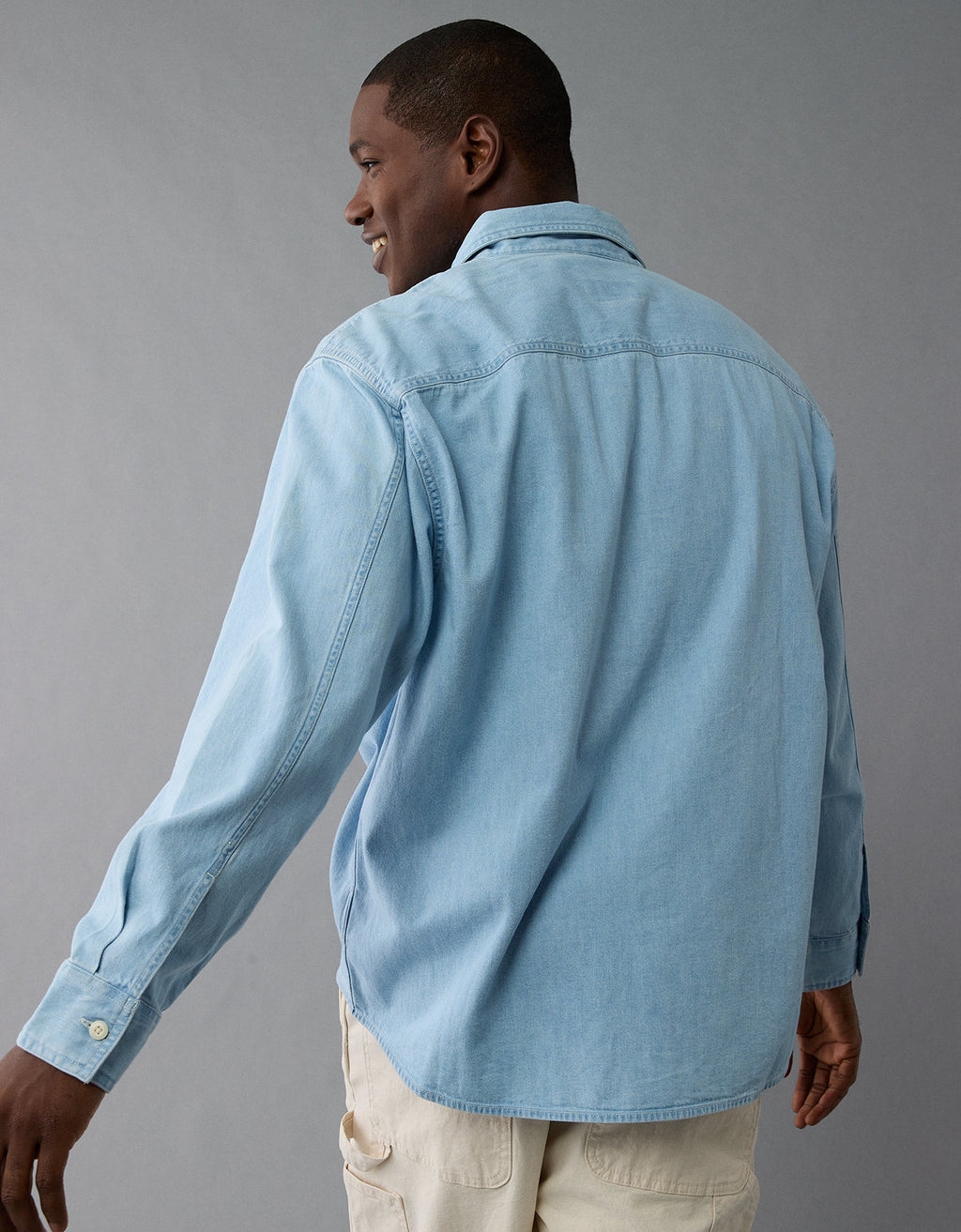 Camisa en Denim Manga Larga Hombre AE - Azul 2512_6345_404_d2