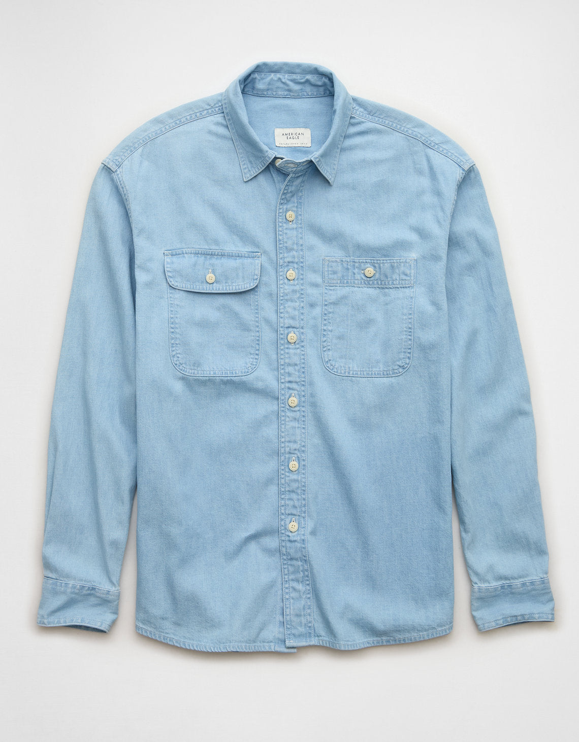 Camisa en Denim Manga Larga Hombre AE - Azul 2512_6345_404_f