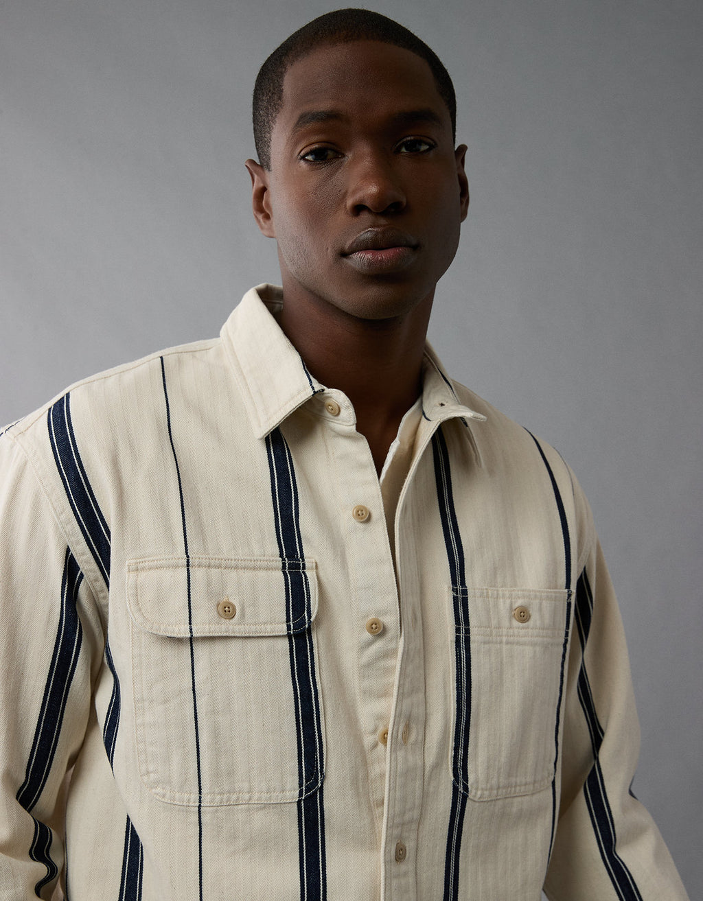 Camisa de rayas oversized Hombre AE - Generico 2512_6346_102_os