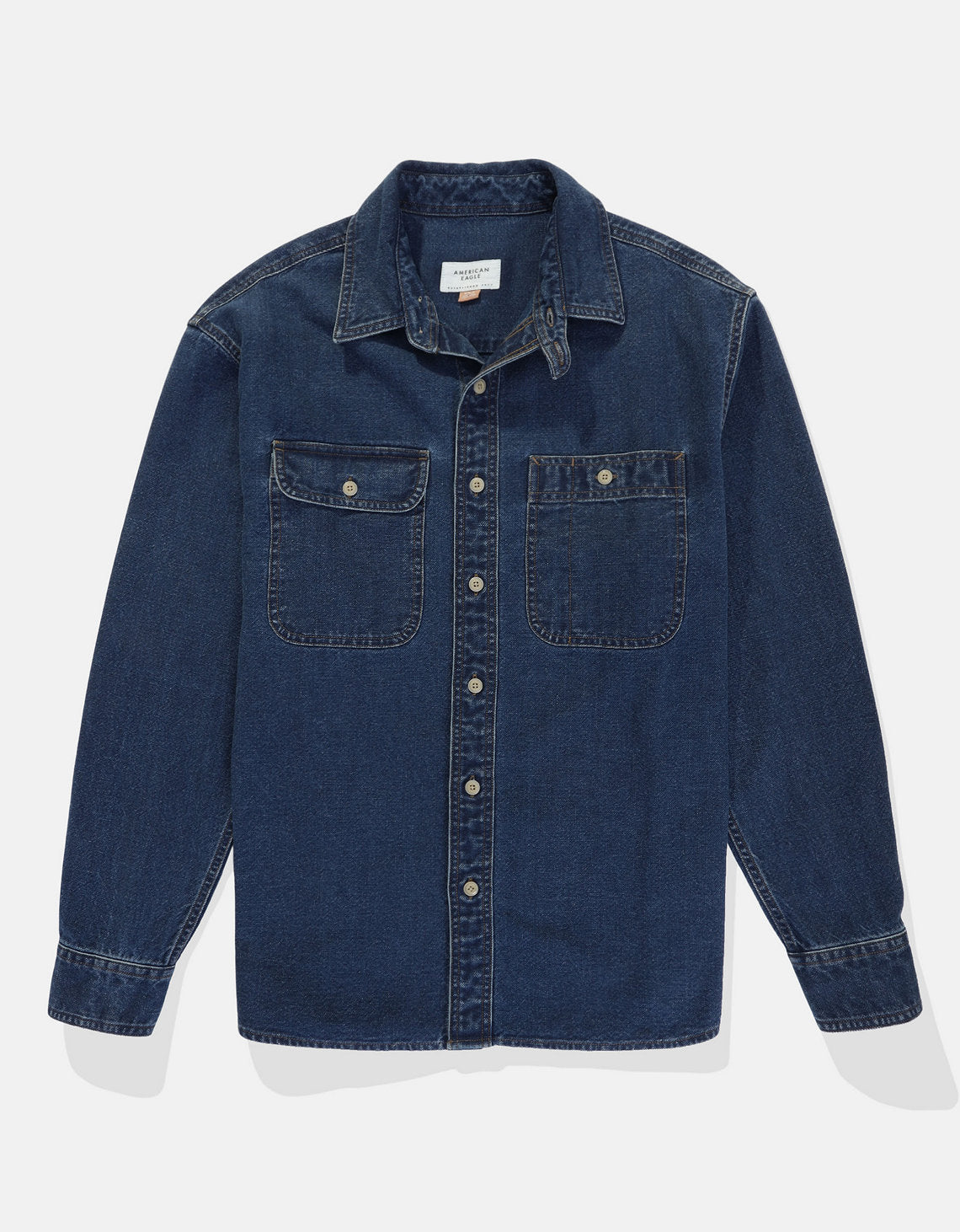 Camisa en Denim Manga Larga Oversized Hombre AE - Generico 2512_6347_458_f