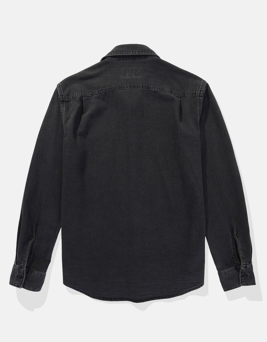 Camisa en Denim Manga Larga Oversized Hombre AE - Negro 2512_6348_001_b