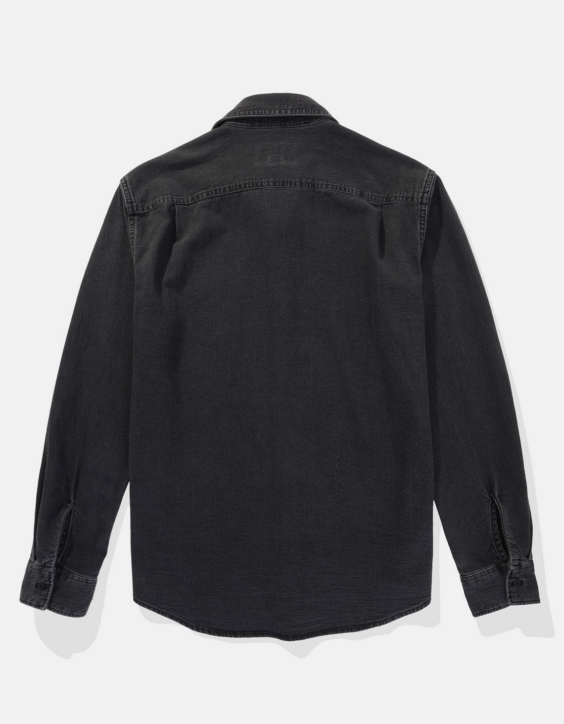 Camisa en Denim Manga Larga Oversized Hombre AE - Negro 2512_6348_001_b