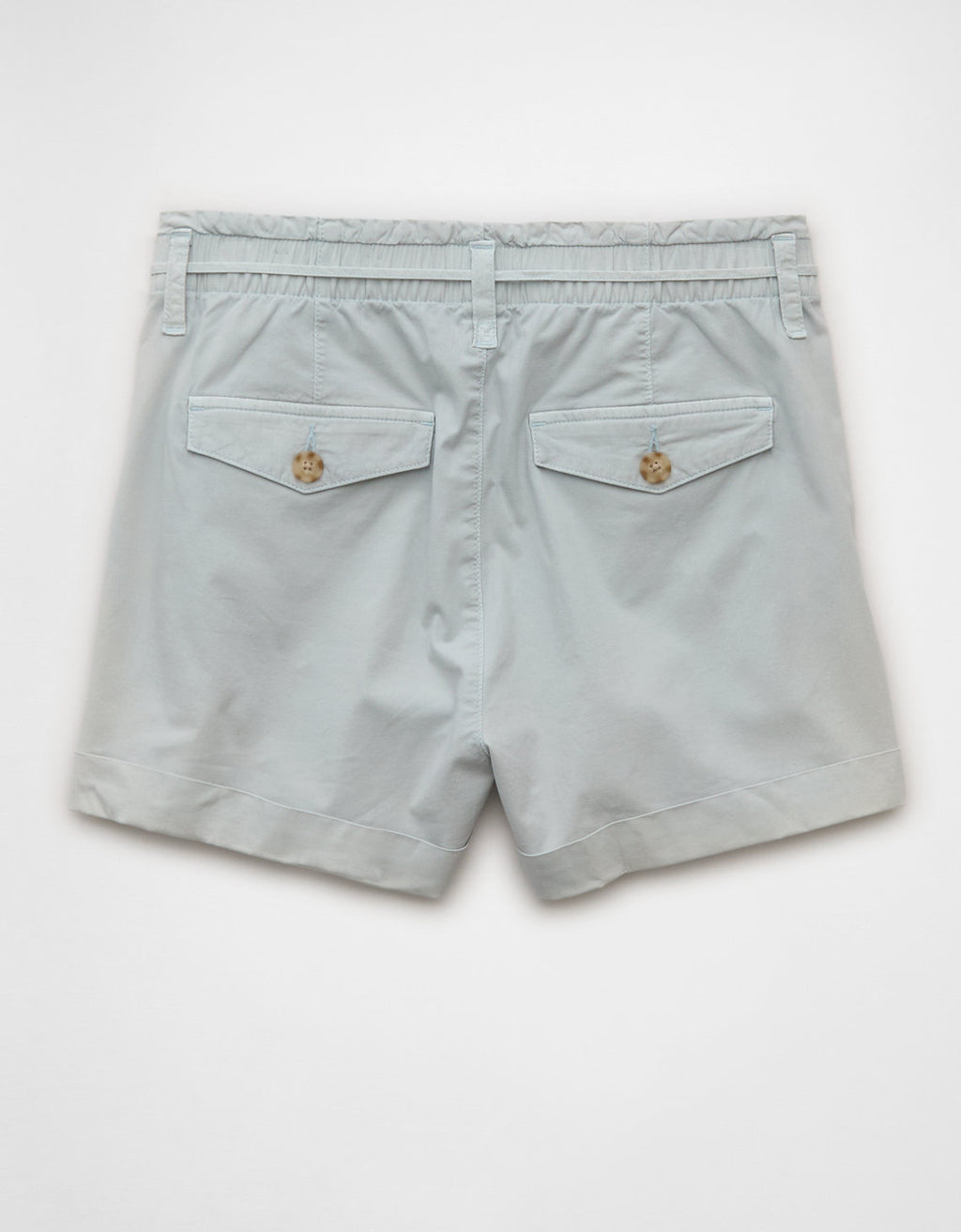 Short ligero de cintura alta. - Azul 2546_8281_400_b
