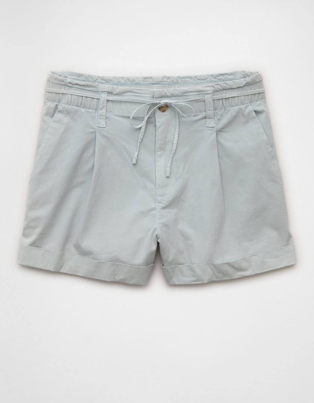Short ligero de cintura alta. - Azul 2546_8281_400_f