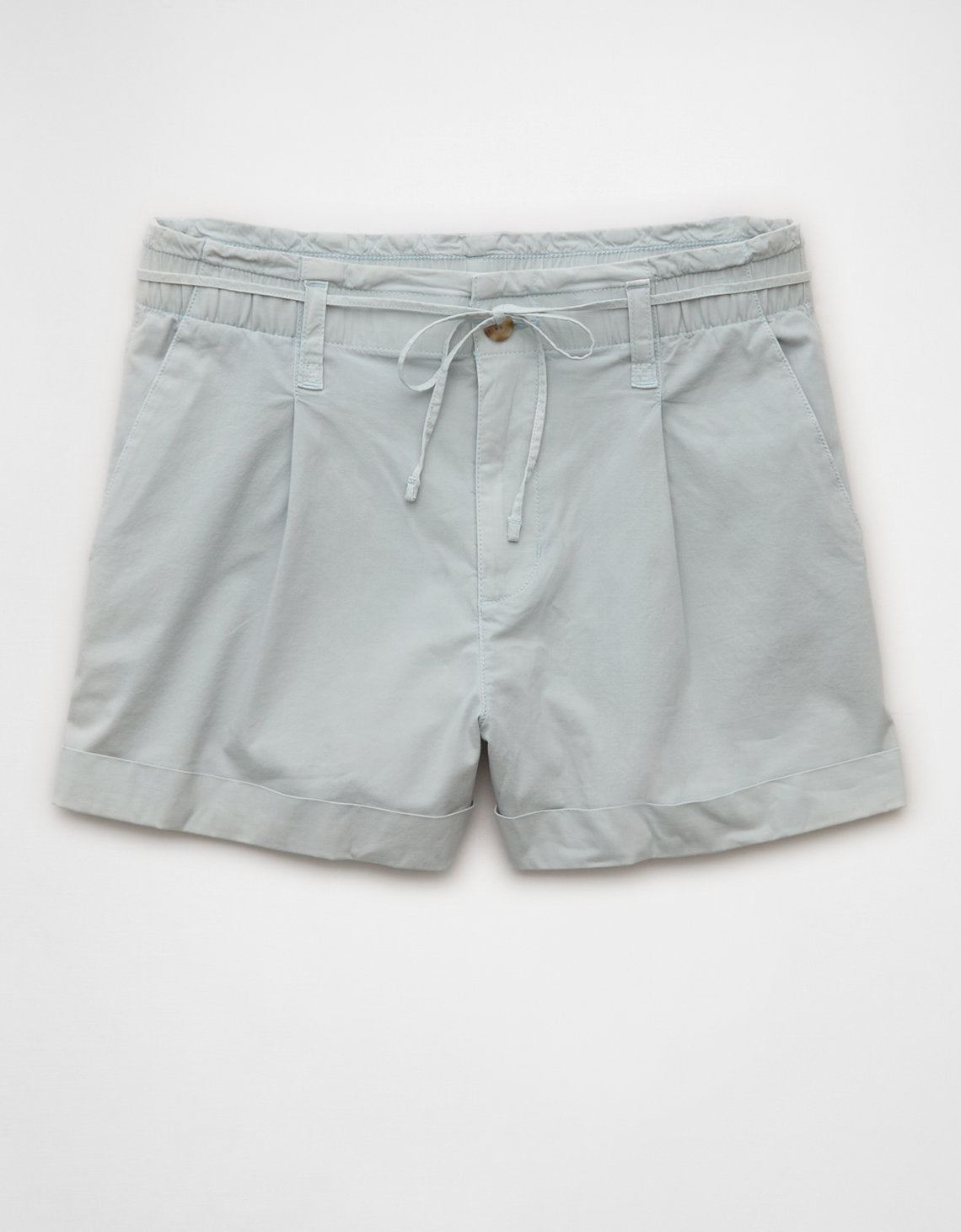Short ligero de cintura alta. - Azul 2546_8281_400_f