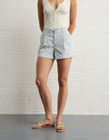 Short ligero de cintura alta. - Azul 2546_8281_400_of