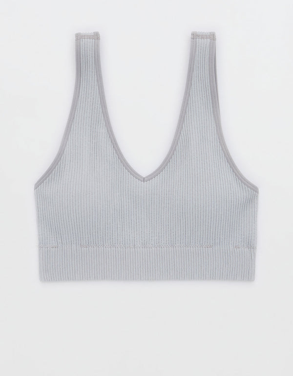 Bralette acolchado sin costuras Superchill - Gris