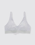 Bralette de Algodón escotado y alcochado de Mujer Aerie - Gris 2693_3979_012_f